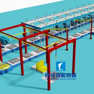 柴油机组总装流水线