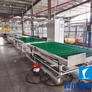 防盗门丝网印流水线